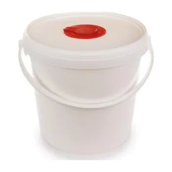 kbelík Kbelík pro víceúčelové ubrousky, bílá, 6,5 l, se znovu uzavíratelným víkem, SMILESZMJET65V