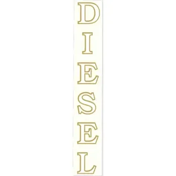 Party dekorace Nápis DIESEL - bílý - zlatá kontura | Z2538374.23 | AGROAD