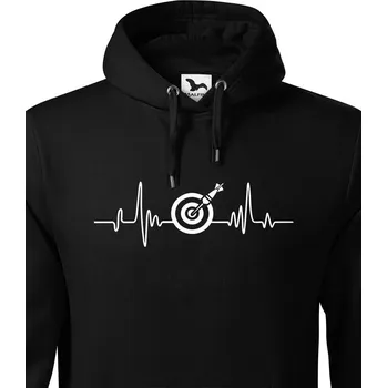 Pánská mikina Pánská mikina Tep šipky, Barva Černá, Velikost 5XL, Canvas Pánská mikina Bezvatriko.cz 2950