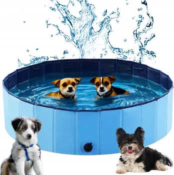 Obraz Bazén pro psa modrý protiskluzový 80x30 cm