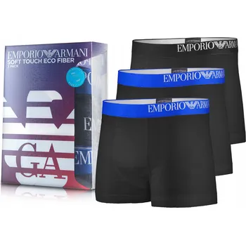 Boxerky Pánské boxerky EMPORIO ARMANI EA, balení 3 kusů, XL, DÁREK