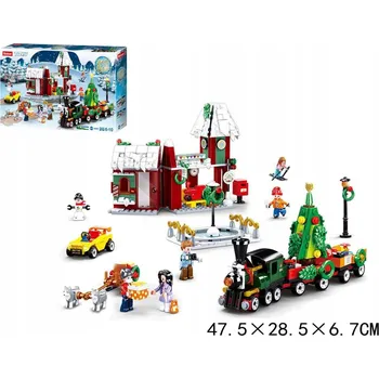 ostatní stavebnice SLUBAN CITY STAVEBNICE 565 DÍLŮ VLÁČEK CHUCK VAGON