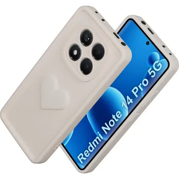 Pouzdro na mobilní telefon Zadní Kryt KrainaGSM pro Xiaomi Redmi Note 14 Pro+ 5G, Redmi Note 14 Pro 5G, bílý