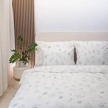 Bavlněné povlečení na přikrývku 220x200 cm listový sen