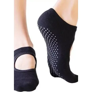 Pánské ponožky HLADKÁ CHODIDLA PRO JÓGU šedá univerzální