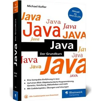 Technika Java - Michael Kofler [DE] (2025, Brožovaná, Rheinwerk Verlag GmbH)