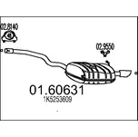 Zadní tlumič výfuku MTS 01.60631