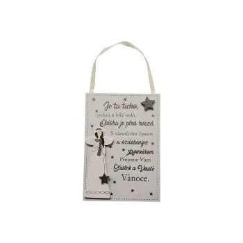 Vánoční dekorace Cedule s andělem