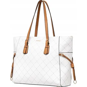 Kabelka PUCCINI shopper kabelka eko kůže bílá