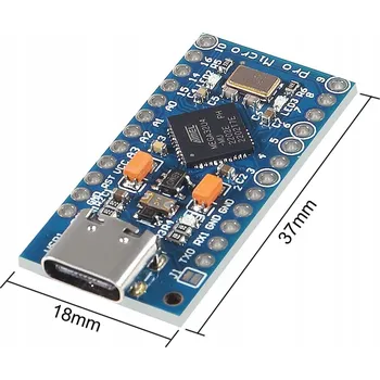 IP kamera Mikropočítač Pro Micro USB-C ACS ATmega32U4 12 I/O