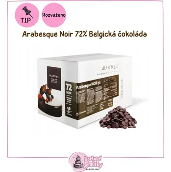 Čokoláda Arabesque Noir 72% Belgická čokoláda 500 g