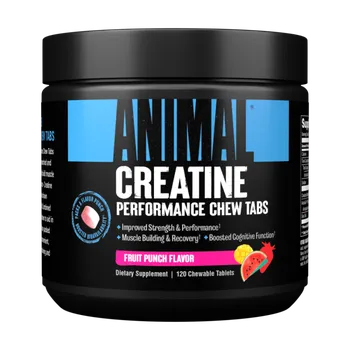 Anabolizér Animal Creatine Chews - Universal Nutrition Příchuť: zelené jablko, Tablety: 120 tab.