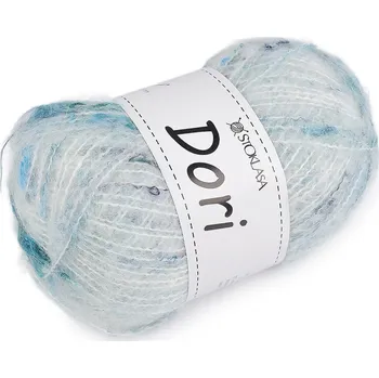 Příze Pletací mohérová příze s nopky Dori 100 g Varianta: 12 (F005) mentolová, Balení: 1 ks