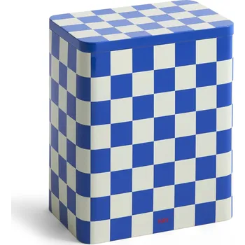 Dóza na potraviny HAY Plechová dóza Tin Large Blue/Off-white