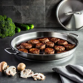 Pánev Pánev z nerezové oceli KORKMAZ PROLINE 32 cm