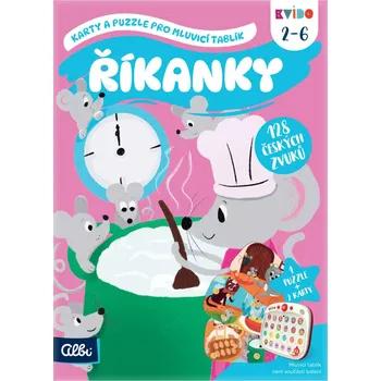 Společenská hra ALBI KVÍDO Říkanky Karty a puzzle pro Mluvicí tablík (rozšíření) | 890021