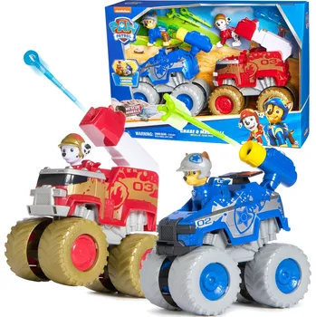 Figurka Spin Master Tlapková Patrola Marshall a Chase Terénní Vozidla Sada Rescue Wheels + Figurky