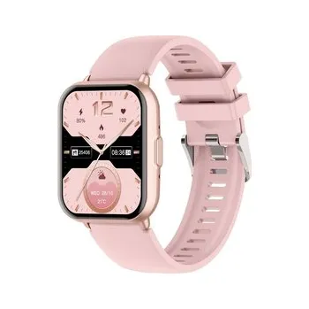 Chytré hodinky Smartwach TITMO E-100 (český jazyk), růžová