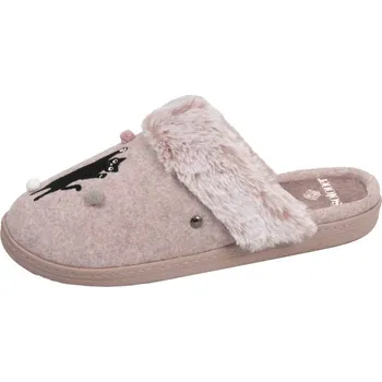 Dámské pantofle Ergonomické pantofle s motivem kočky Isotoner® růžový melír 38