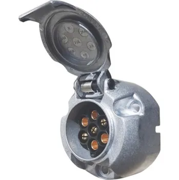 Elektrická zásuvka Zásuvka 7pin (DIN), IP44, ALU, Erich Jaeger