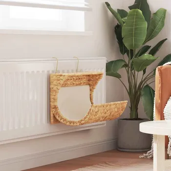 vidaXL Pelíšek pro kočku s polštářkem vodní hyacint 37 x 20 x 20 cm [245496]