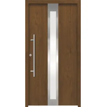 Vchodové dveře Hliníkovo-ocelové vchodové dveře bezpečnostní Anthene RC2 100 x 210 cm L zlatý dub