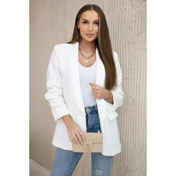 Sako s klopami elegantní ecru UNI