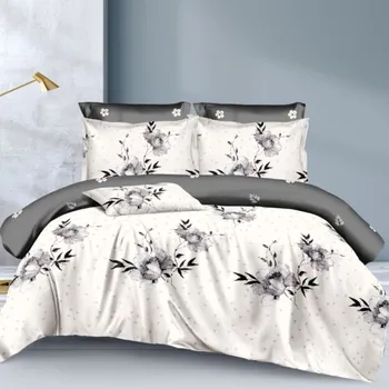 Povlečení Jemné mikroplyš povlečení Homa KORA ROMANCE 3-dílná sada 140x200 cm