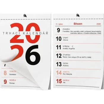 Kalendář Kalendář nástěnný, Senior Trhací A6 2026
