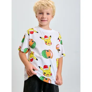 Sinsay - Bavlněné tričko Pokemon - bílá - 688GJ-00X - 688GJ-00X-140