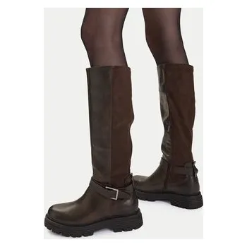 Dámské kozačky Kozačky JENNY CEO-WS6211-10 Hnědá 37