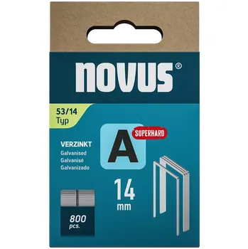 Spona do sešívačky K042-0781 Novus tenké, drátové sponky typ A, 53 F/14 mm, Super Hard, 800 ks