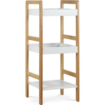 regál MOB Regál Artium Desear 1 (bambus + bílá matná)