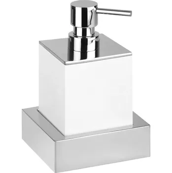 Dávkovač mýdla Ruční nástěnný dávkovač mýdla Bemeta 200 ml bílý, stříbrný