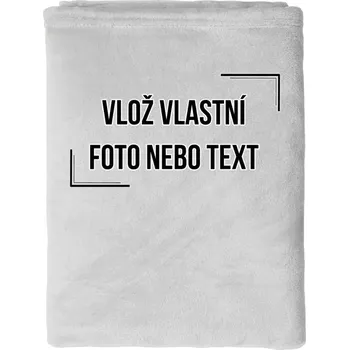 deka MOTOVIDLO.cz Deka mikroplyš (150x200 cm) s vlastním potiskem