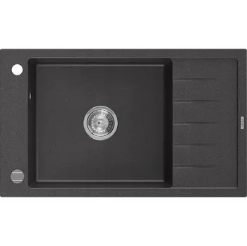 Granitový dřez Jednokomorový granitový dřez Mexen Elias černý