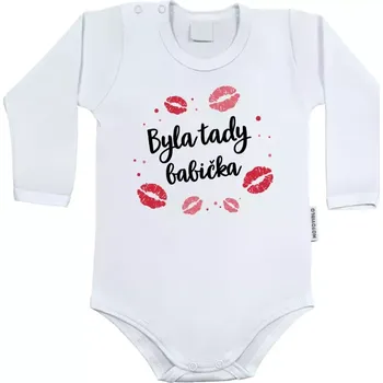 Kojenecký body Dětské body s dlouhým rukávem Byla tady babička