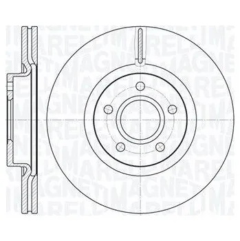 Brzdový kotouč Brzdový kotouč MAGNETI MARELLI 361302040134