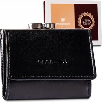 Peněženka PETERSON Malá dámská kožená peněženka na patent