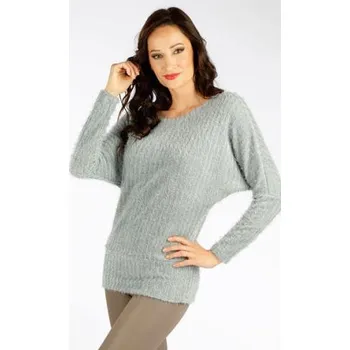 Dámský svetr Dámský hřejivý šedý svetr Litex 7F140 šedá S
