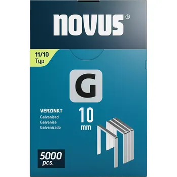 Průmyslová sponka K042-0767 Novus tenké, ploché drátové sponky typ G, 11/10 mm, 5000 ks