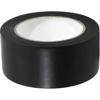 Výstražná páska Černá vyznačovací páska Super - délka 33 m, šířka 5 cm