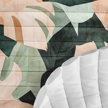 Prošívaná šusťákovina tropická harmonie