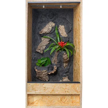 Terárium OSB terárium 70x50x120 s 3D pozadím