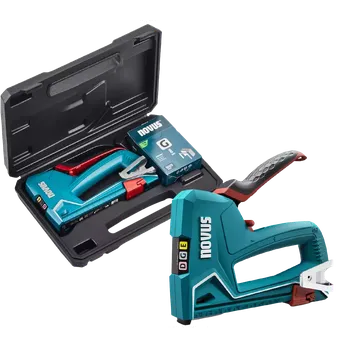 Sponkovačka K030-0470 Novus sponkovačka J-51, vč. kufříku a sponek, mechanická, typ sponek a hřebíků D, E, G