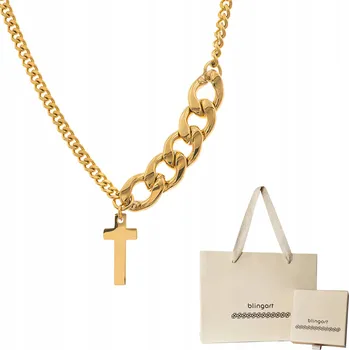 Náhrdelník Náhrdelník řetízek celebrity pozlacený KŘÍŽ