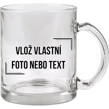 Hrnek 330 ml - skleněný s vlastním potiskem