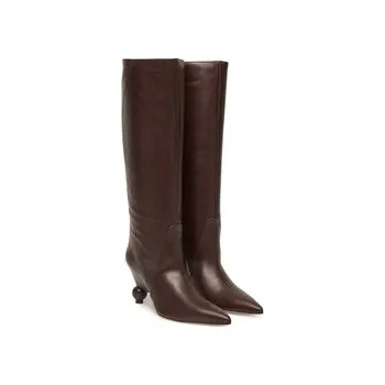 Dámské kozačky Kozačky Weekend Max Mara Tasca 2525796075600 Hnědá 37