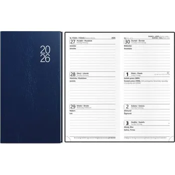 Diář Diář Jakub, týdenní, kapesní, balacron, modrý 2026
