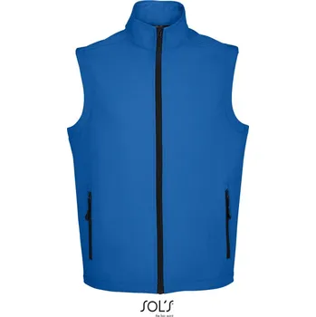 pracovní vesta SOL's Collection Vesta Race BW Men, 2-vrstvá, softshellová, pánská COT25288745002-royal blue M Modrá královská